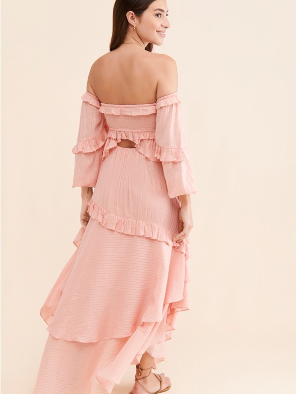 Spell Clementine Mermaid Off-Shoulder Ruffle Maxi Dress - Picture 12 of 13